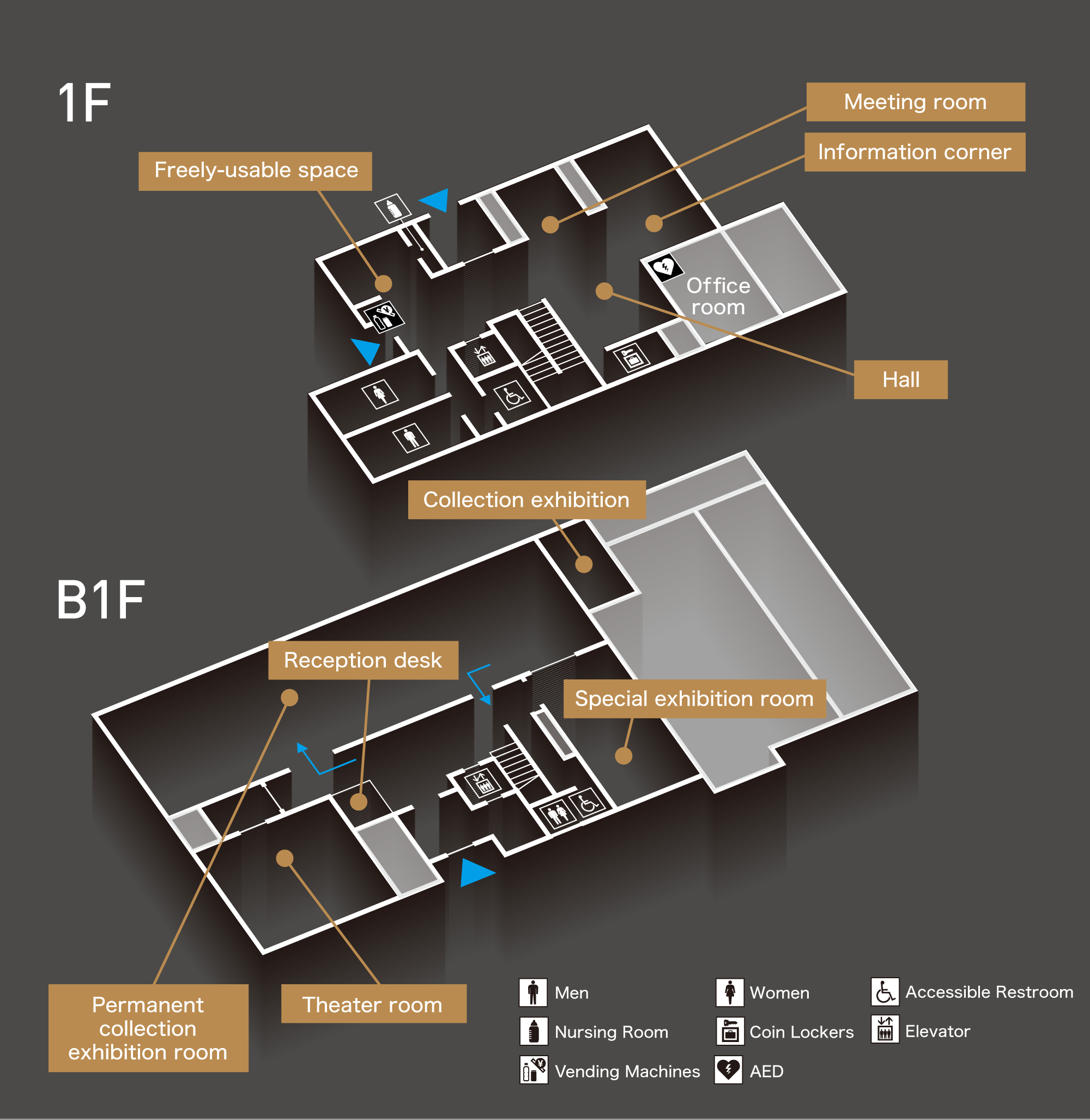 長久手古戦場記念館 フロアマップ